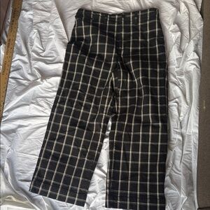 Madewell Emmett Slim Black and White Plaid Women's Jeans Dress